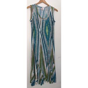 R&K Originals Woman Maxi Dress Scoop Neck Sleeveless Sz 10